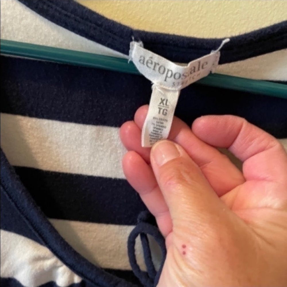 Shirt Aeropostale strip shirt Junior XL - Picture 3 of 11